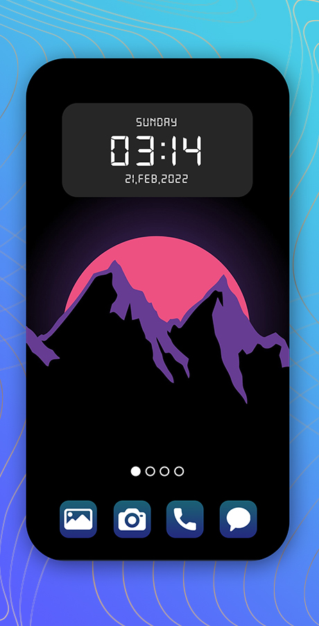 Digital Clock Widget - Seven Time - Resizable Clock - DIGI Clock Widget ...